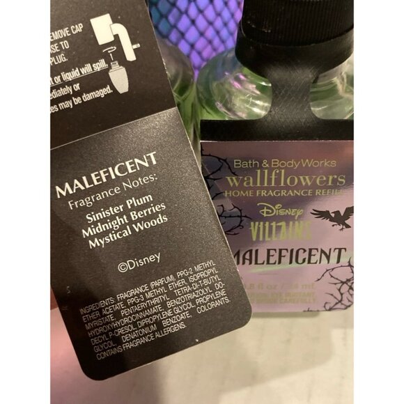 Bath & Body Works Disney Limited Edition “Maleficent” 2 New Wallflower Refills - Picture 3 of 5